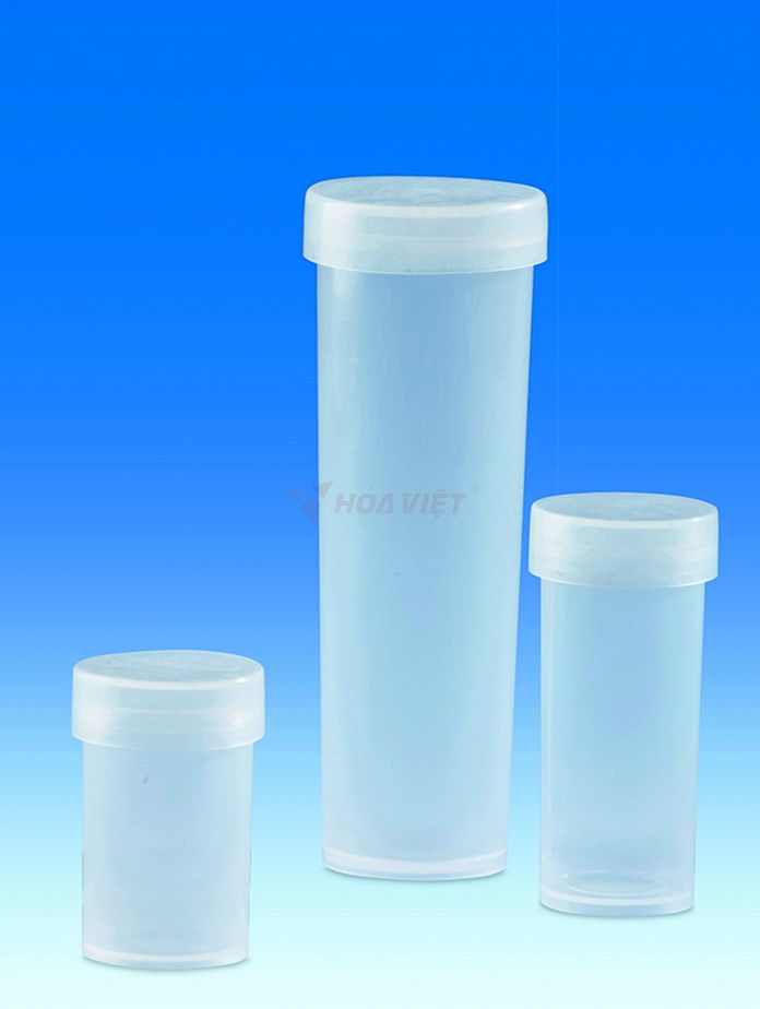 Lọ đựng mẫu nhựa PP Vitlab 18ml nắp đậy Lọ đựng mẫu nhựa PP Vitlab 18ml nắp đậy