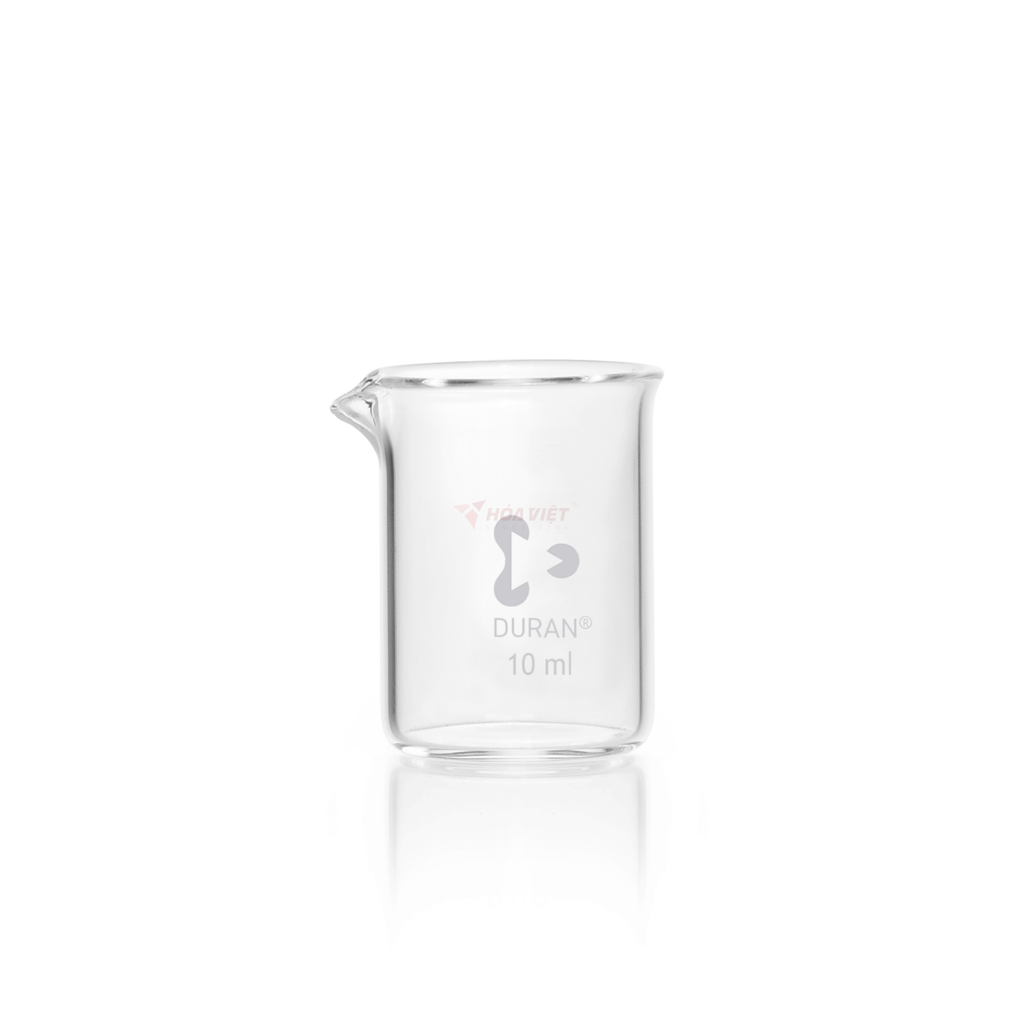 Cốc thủy tinh thí nghiệm DURAN® 10 ml dạng thấp có mỏ rót, không vạch chia