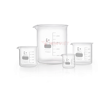 Cốc thủy tinh thí nghiệm DURAN® 100 ml dạng thấp, có vạch chia và mỏ rót