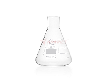 Bình tam giác DURAN® 500 ml cổ hẹp, có vạch chia – Erlenmeyer Flask