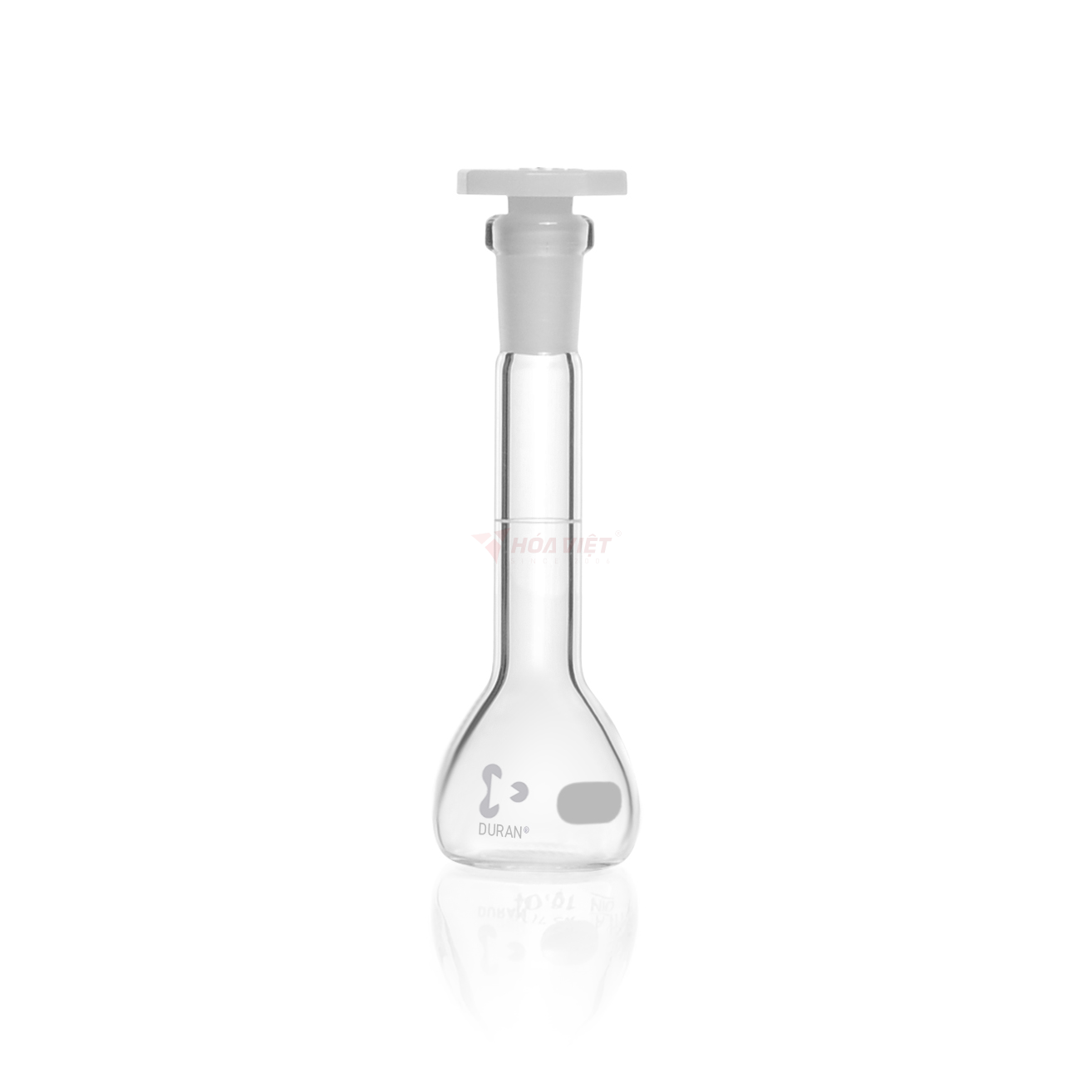 Bình định mức DURAN® 5 ml Class A, vạch trắng, nút PE bát giác NS 7/16