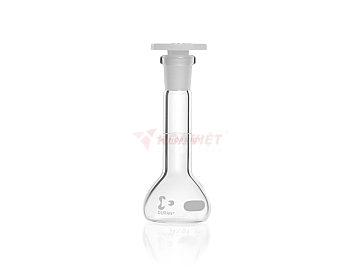Bình định mức DURAN® 5 ml Class A, vạch trắng, nút PE bát giác NS 7/16