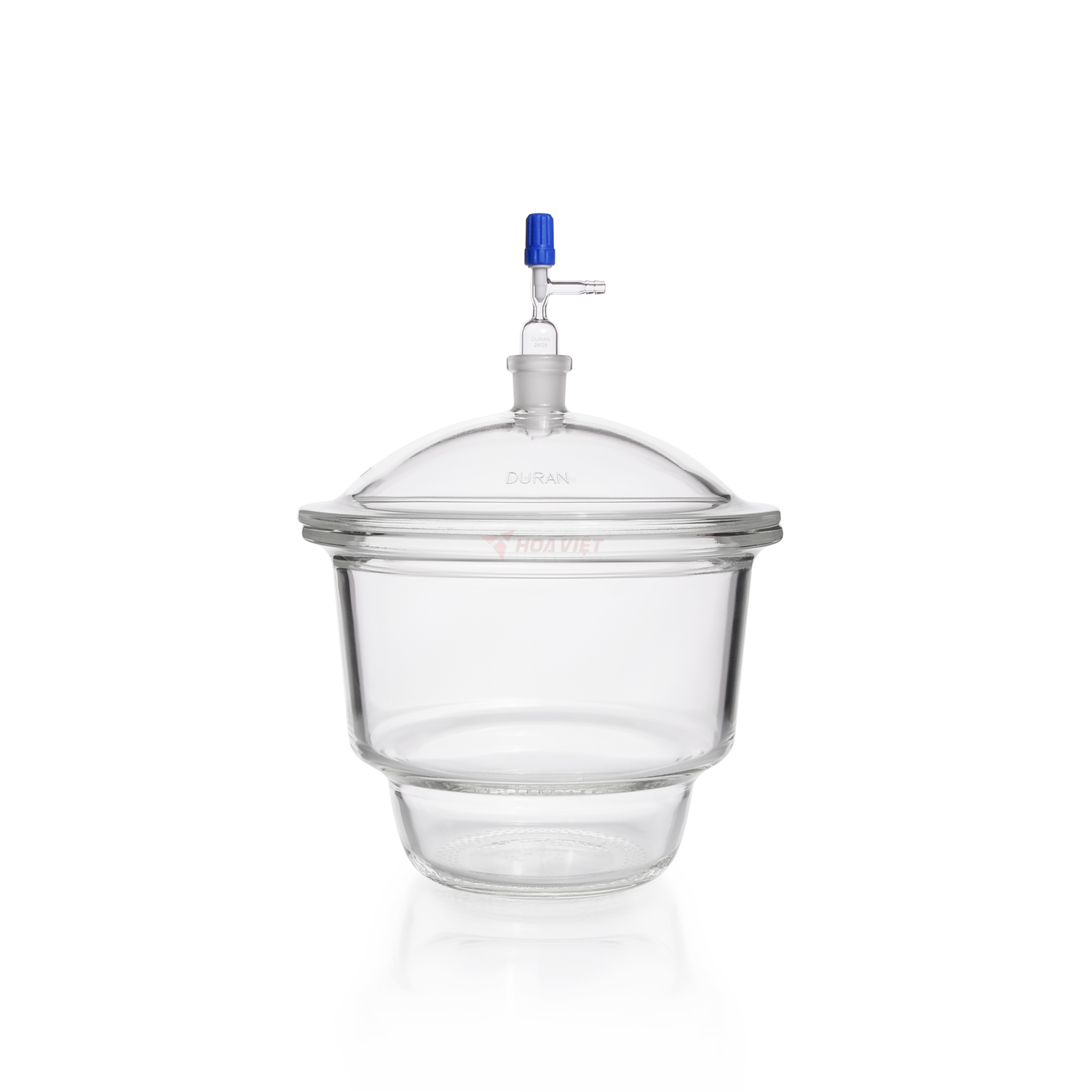 Bình hút ẩm thủy tinh DURAN® DN 200, mặt bích phẳng, nắp có cổng nối chân không NS – Desiccator Bình hút ẩm thủy tinh DURAN® DN 200, mặt bích phẳng, nắp có cổng nối chân không NS – Desiccator
