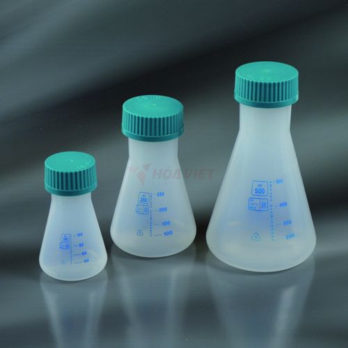 Bình tam giác nhựa PP Aptaca 1000ml chia vạch nắp vặn Bình tam giác nhựa PP Aptaca 1000ml chia vạch nắp vặn