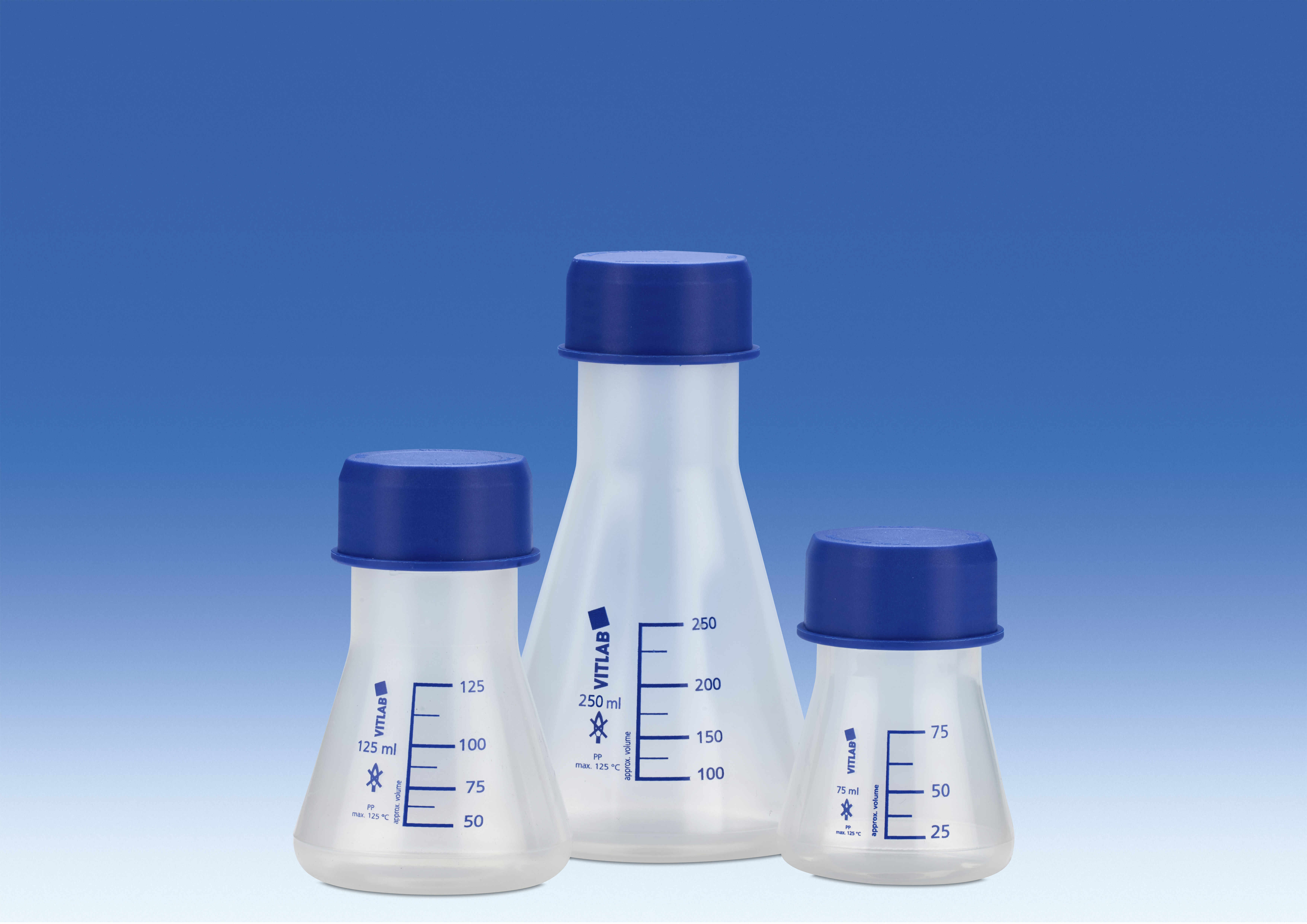 Bình tam giác nhựa PP Vitlab 1000ml nắp vặn