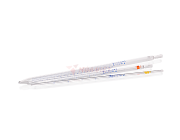 Pipet chia độ thủy tinh 50 ml Class AS Type 2, vạch xanh, có chứng nhận lô – Measuring Pipette
