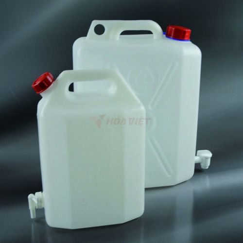 Bình đựng mẫu nhựa HDPE Aptaca có van 5L