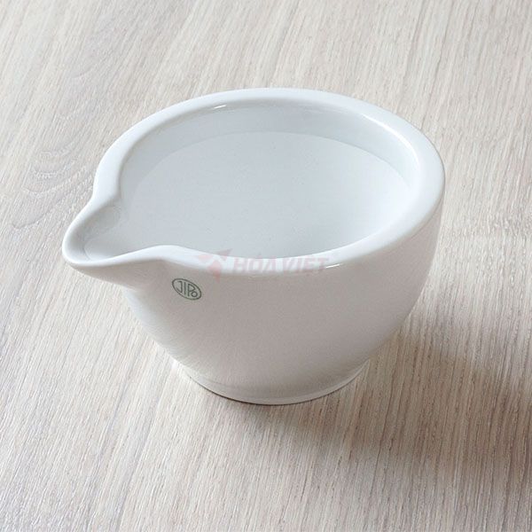 Cối sứ nhám Jipo 730ml không tráng men 829a/4 đk 152x95mm