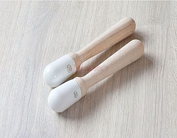 Chày sứ nhám Jipo dài 155mm không tráng men 830a/1