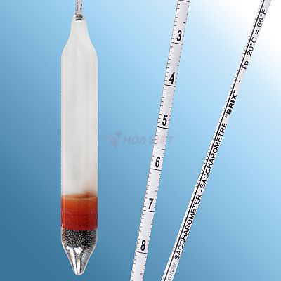 Tỷ trọng kế đo Brix Alla 60 - 70: 0.1% Tp 20°C