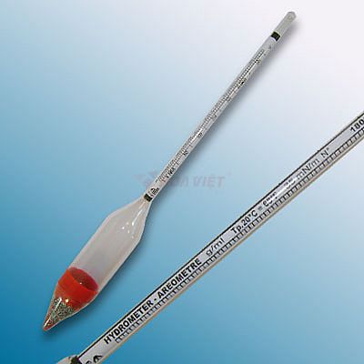 Tỷ trọng kế Alla 0.850 - 0.950: 0.001 g/ml Tp 20°C
