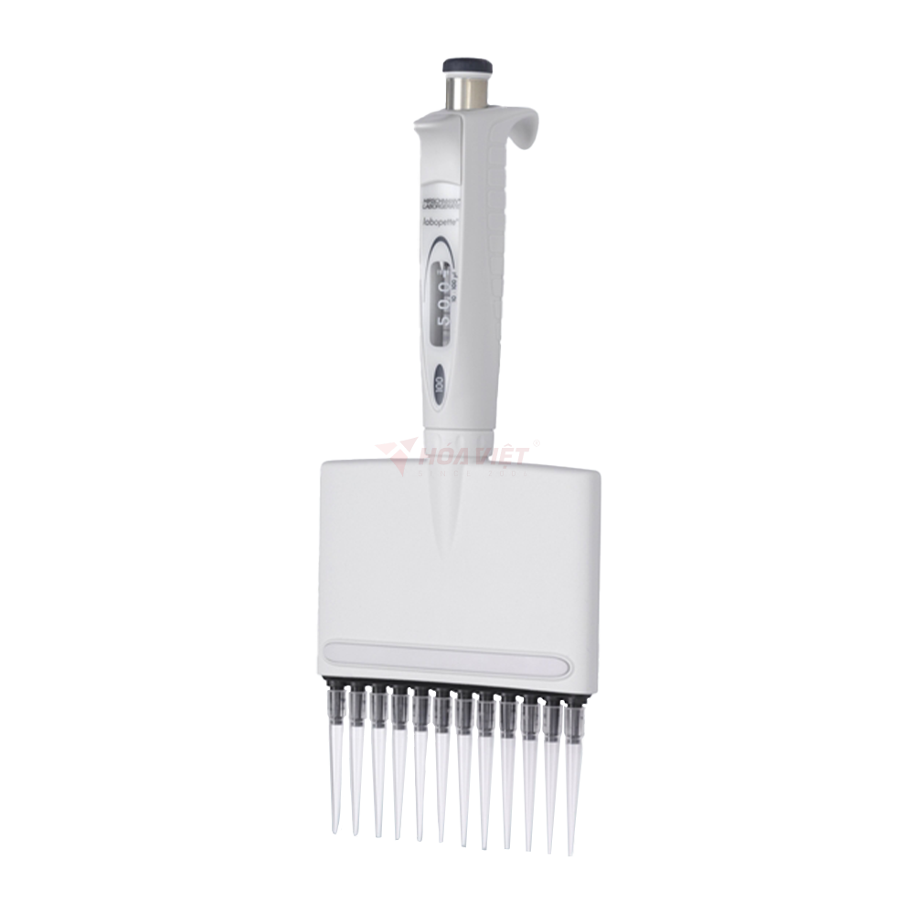 Dụng cụ hút mẫu micropipette Hirschmann 30-300ul 12 kênh