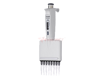 Dụng cụ hút mẫu micropipette Hirschmann 10-100ul 8 kênh