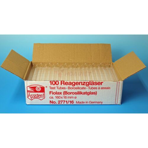 Ống nghiệm thủy tinh Assistent 8x70mm có vành