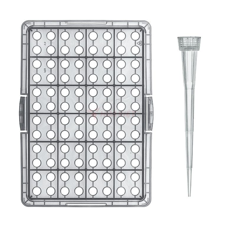 Hộp tip trắng Vitlab 0.5-5ml 28 cái/hộp