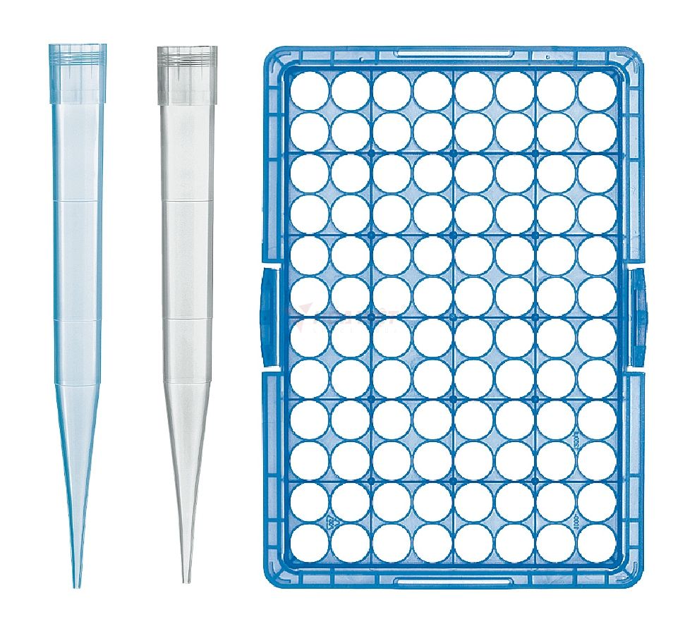 Hộp tip xanh Vitlab 50-1000ul 96 cái/hộp
