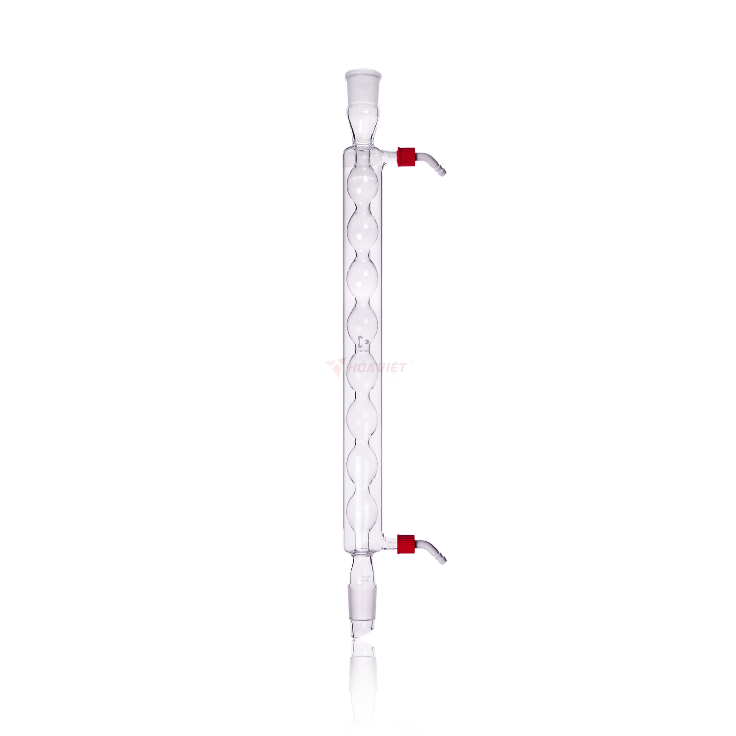 Ống sinh hàn Allihn DURAN® NS 29/32, dài áo nước 400 mm, đầu nối ống nước vặn ren