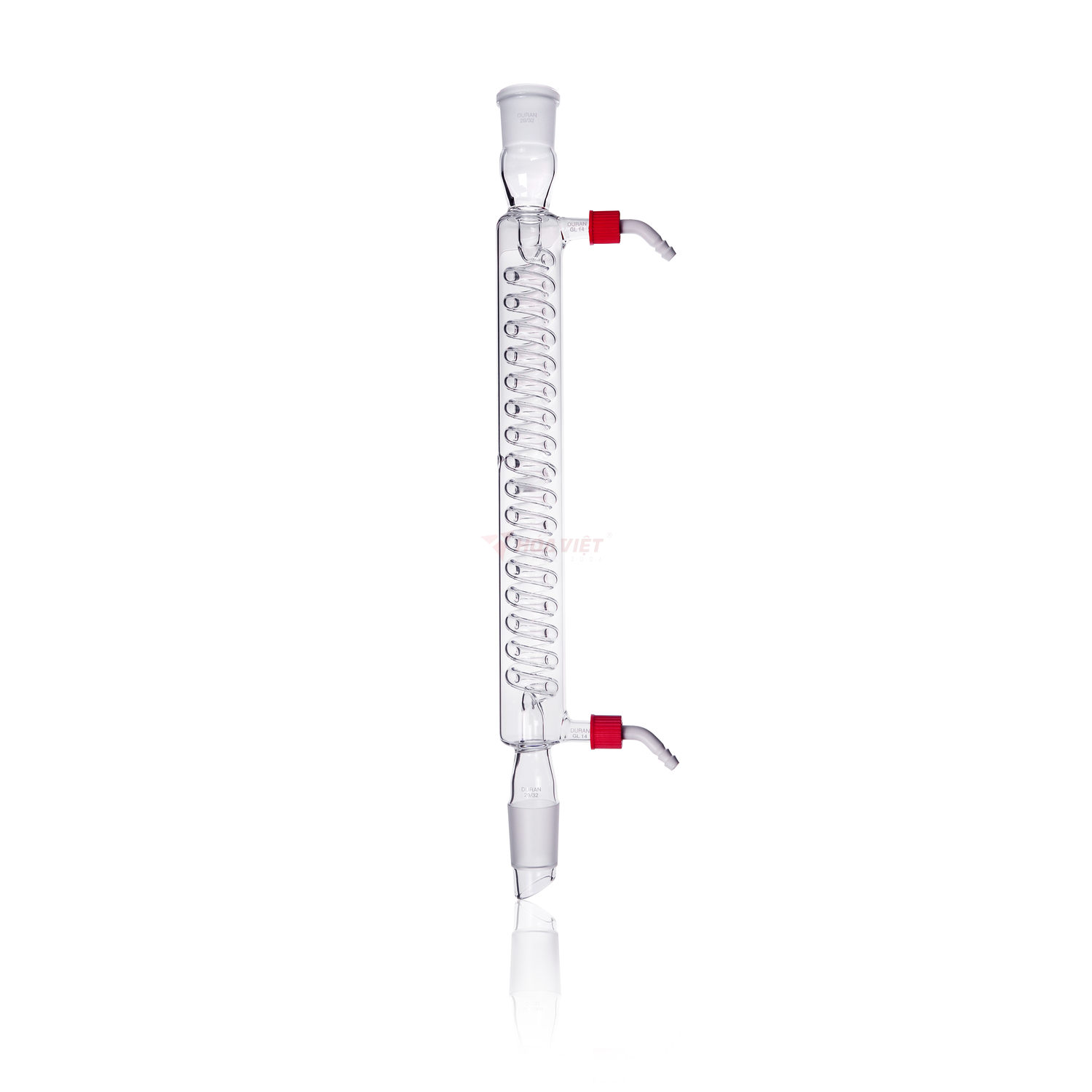 Ống sinh hàn xoắn DURAN® NS 29/32, dài áo nước 300 mm, đầu nối ống nước vặn ren
