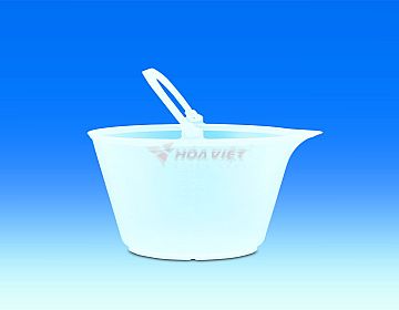 Xô nhựa PP Vitlab 12 Lít có miệng và quai xách