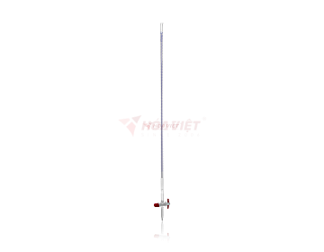 Buret thủy tinh DURAN® 100 ml Class AS, khóa thẳng PTFE – Burette