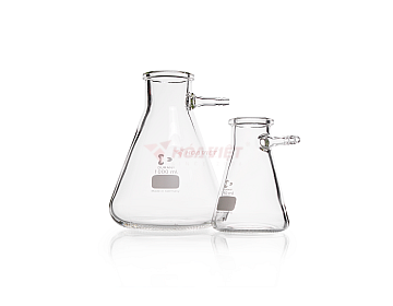 Bình lọc chân không DURAN® 2000 ml dạng Erlenmeyer, đầu nối ống thủy tinh
