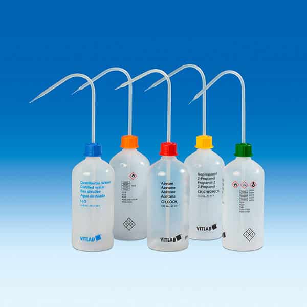 Bình tia nhựa PP an toàn Bình tia nhựa PE-LD 500ml, chứa Toluene (rỗng)