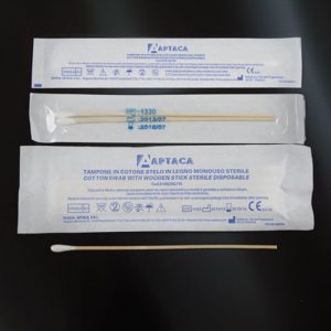 Que lấy mẫu vi sinh cán gỗ, tiệt trùng, dài 150mm, 10 cái/gói – Mã: 5100/SG/10